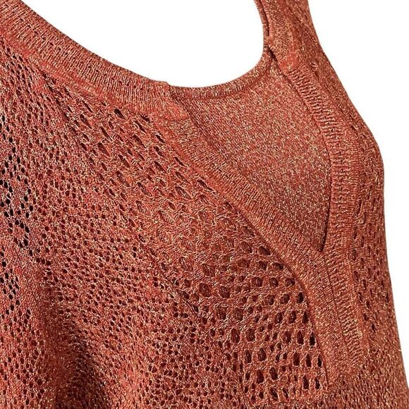 Chico’s Women’s Metallic Like Tunic/Sweater - Picture 5 of 12